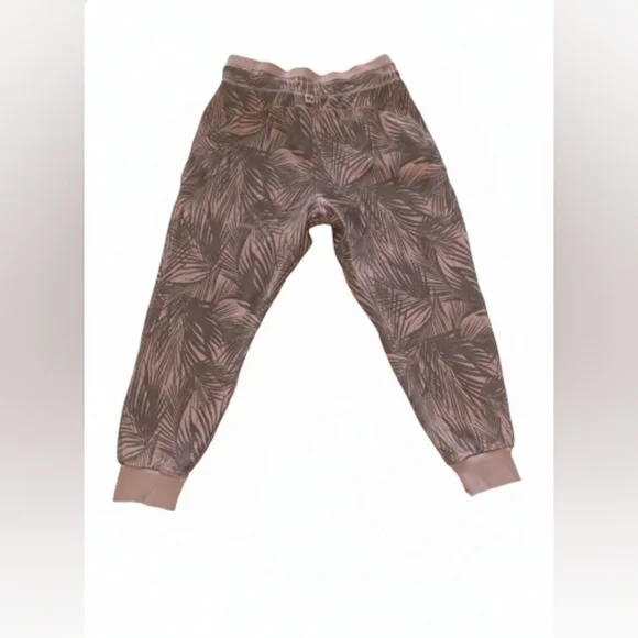 JoyLab Light Pink And Gray Palm Leaf Joggers - Picture 2 of 8